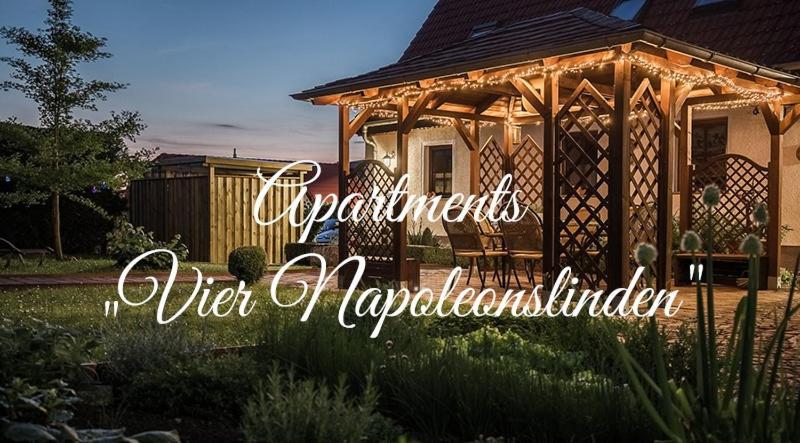 Apartments "Vier Napoleonslinden" Auerstedt Exteriör bild